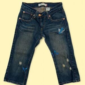 Y2k Levis 504 Slouch Capri